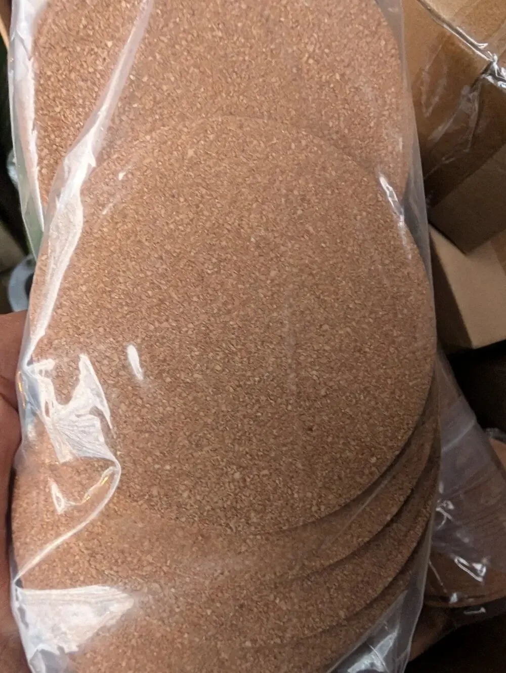 100 Pack Round Cork Coasters 90mm x 3mm Bulk Set for DIY Crafts & Home Decor